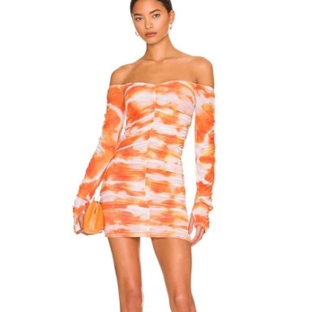 BY.DYLN Revolve Tanner Dress Orange size XS